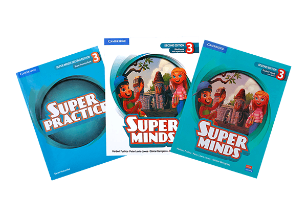 کتاب super minds 3 برای تقویت مهارت‌های زبان و تفکر خلاق